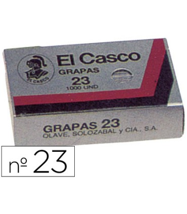 Grapas el casco nº23 caja de 1000 unidades